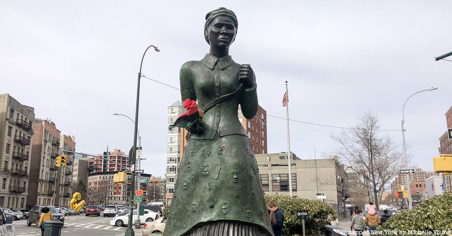 Harriet Tubman Swing Low sculpture in Harlem