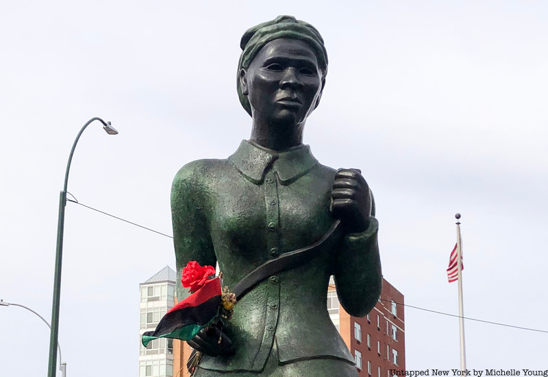 Harriet Tubman Swing Low sculpture closeup