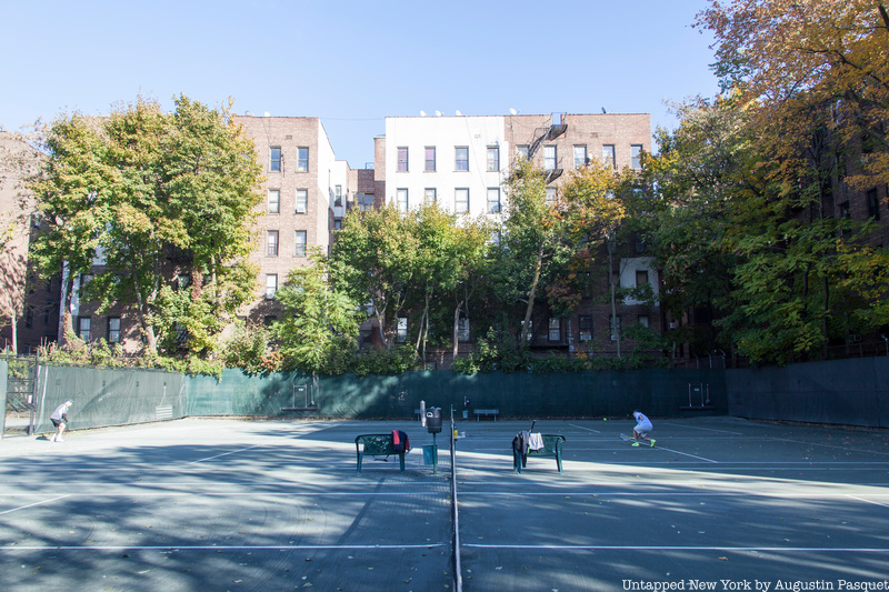 Tennis courts at the Knickerbocker Field Club