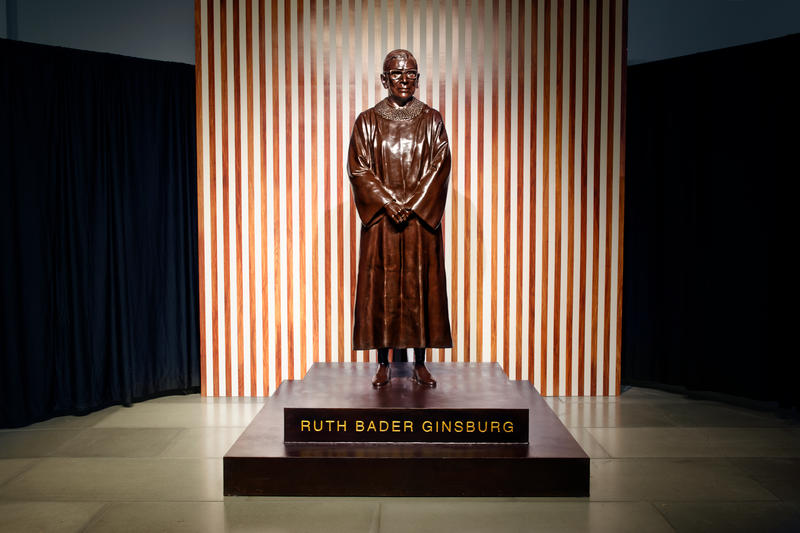Ruth Bader Ginsburg statue at City Point Downtow Brooklyn