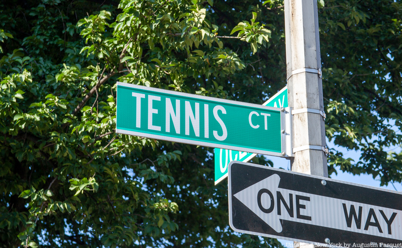 Tennis Court street sign in Flatbush Brooklyn