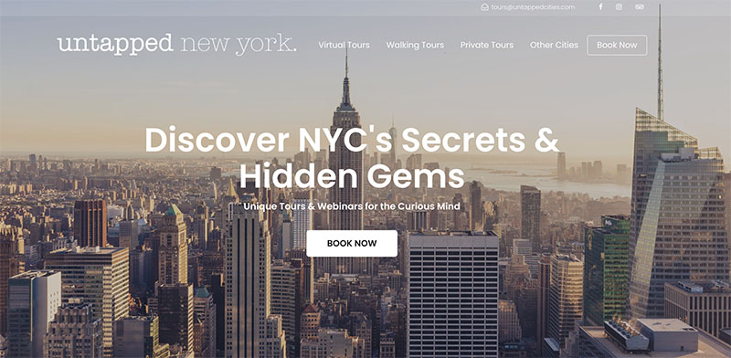 Untapped New York tours website
