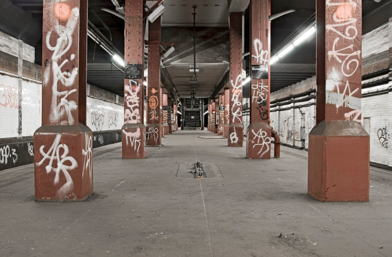 the abandoned bowery station