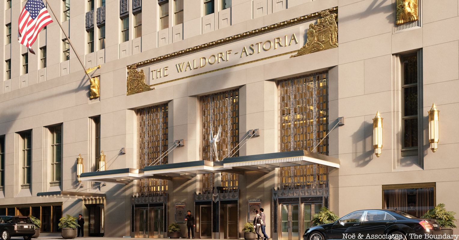 Waldorf Astoria entrance