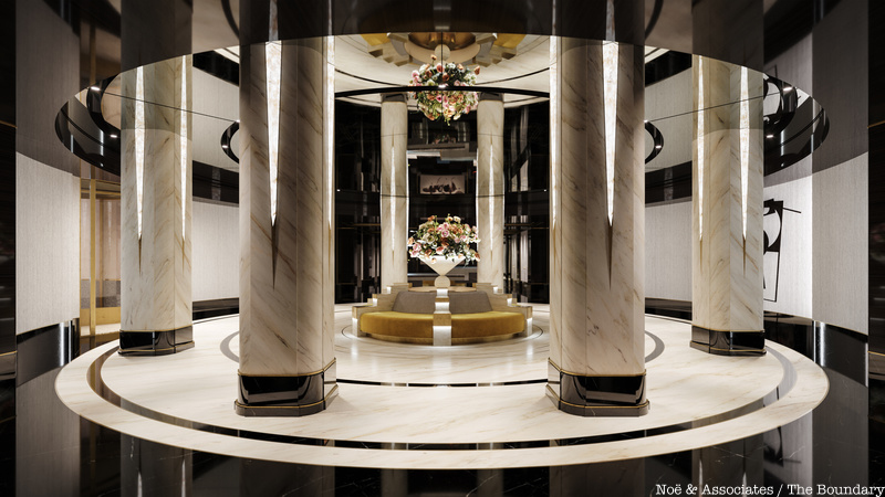 Waldorf Astoria residence lobby
