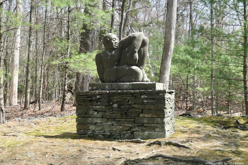 Opus 40Stone sculpture by Harvey Fite titled "Tomorrow"