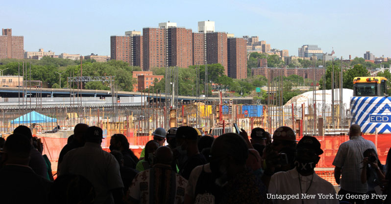 The site at Bronx Point where the Universal Hip Hop Museum will be located.