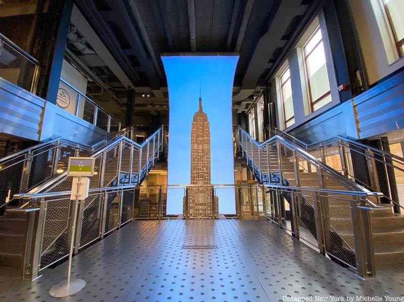 Empire State Building lobby and model