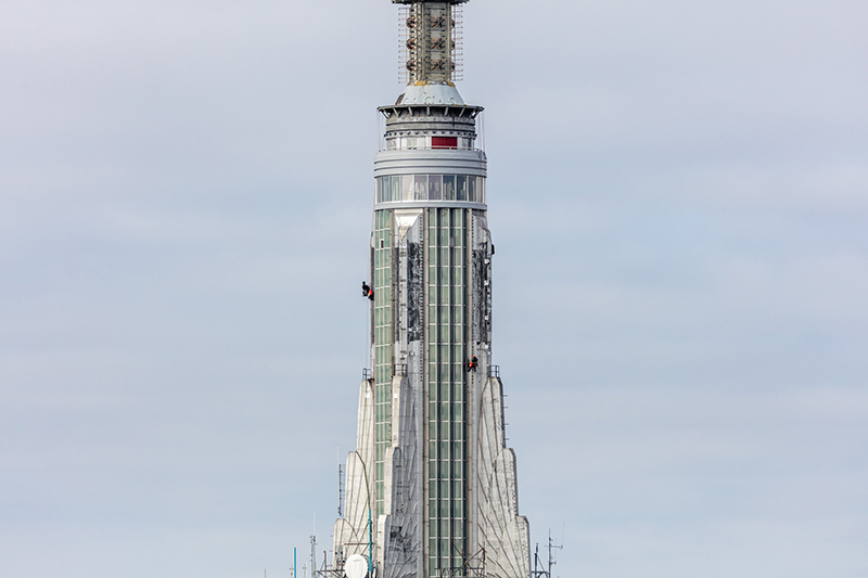 Empire State mooring mast and spire
