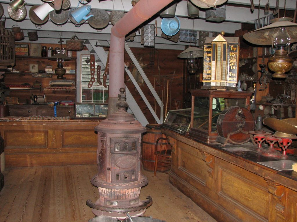 Inside the General Store at Historic Richmond Town.