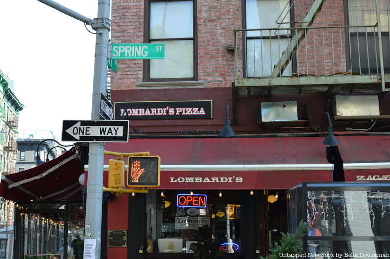 Exterior of Lombardi's, the oldest pizzeria in new york city