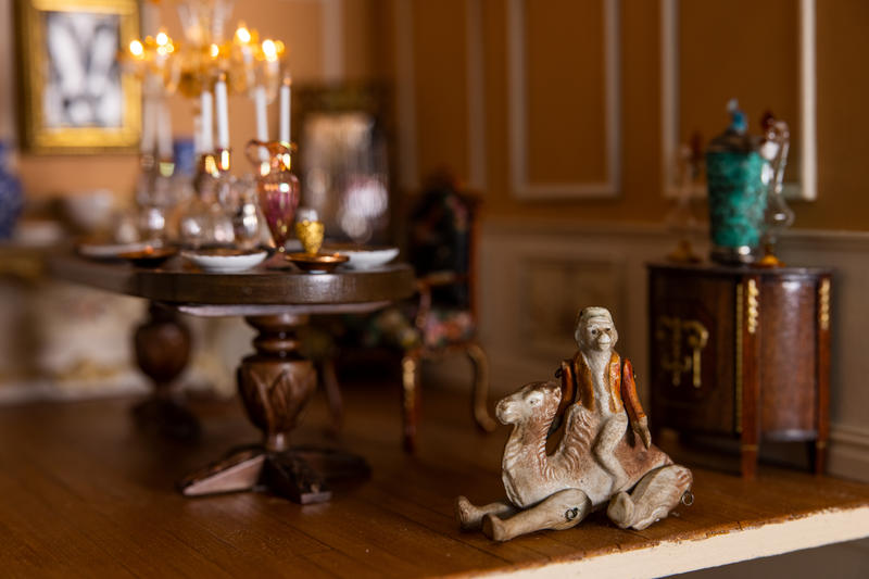 Ceramic figurine attributed to Hertwig & Co. in The Fisher Dollhouse: A Venetian Palazzo in Miniature