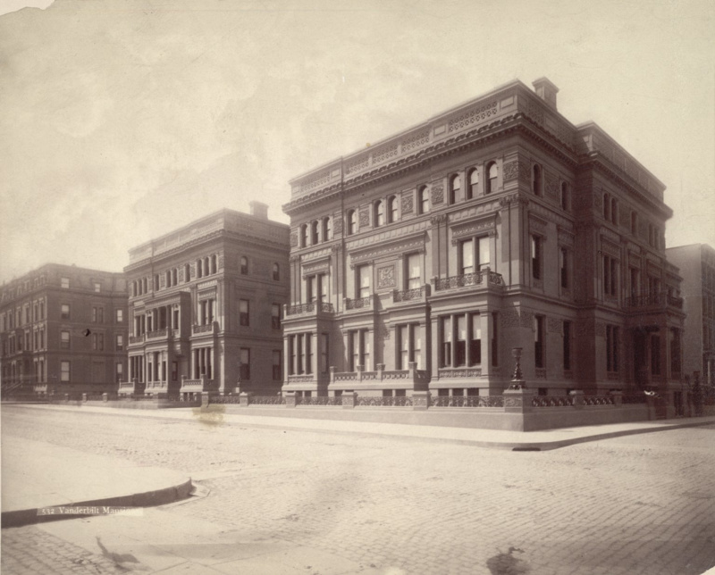 The Vanderbilt triplex of Gilded Age Mansions