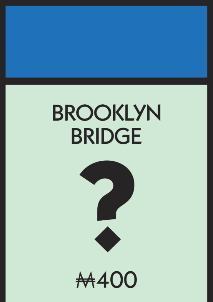 Brooklyn Bridge Monopoly Square