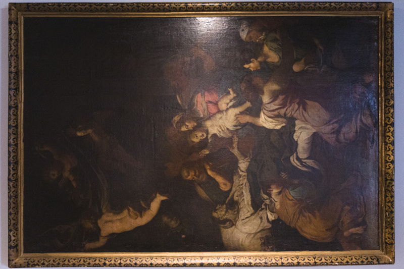 Painting of the Death of Saint Anne by Fabrizio Chiari at The Arts Center at Governors Island