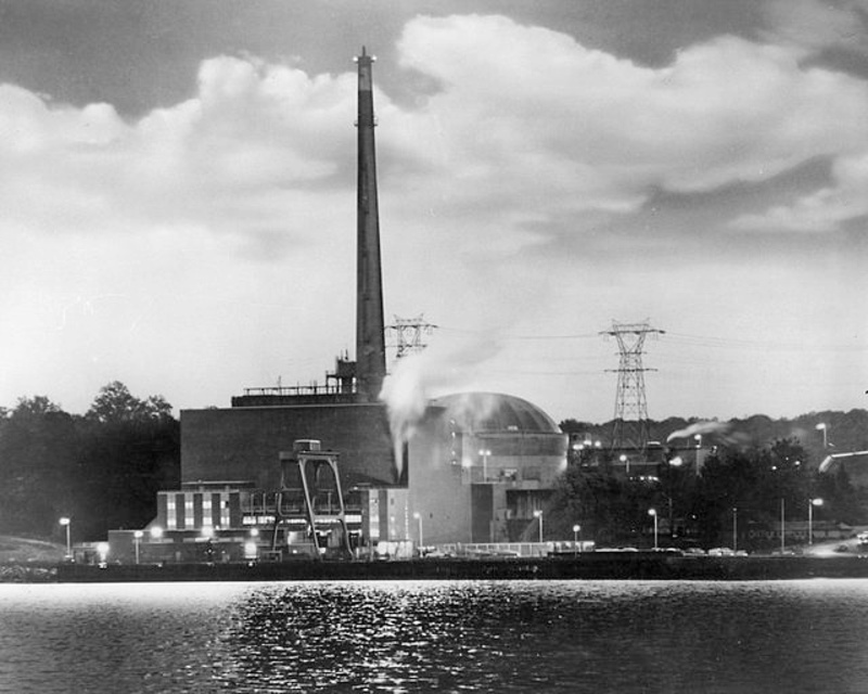 Indian Point Nuclear Power Plant circa 1963, Courtesy Wikimedia Commons