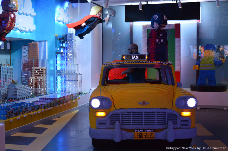 Taxi at Flagship Lego Store.