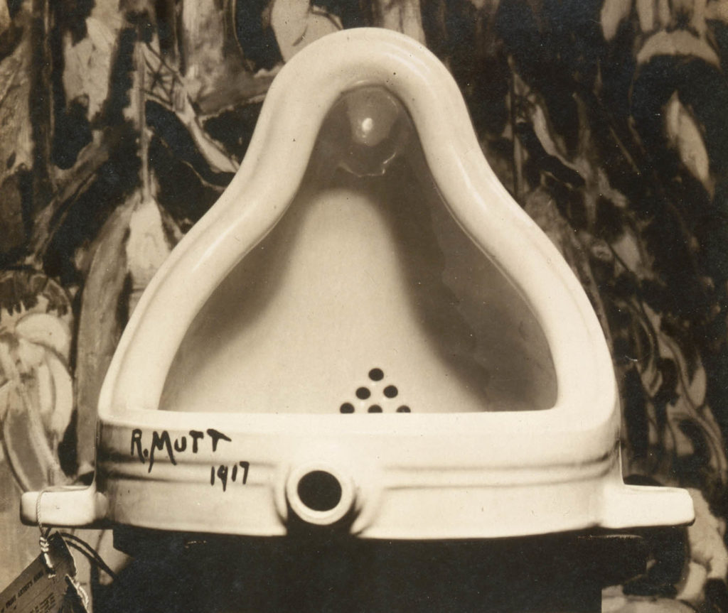 Marcel Duchamp's supposed work, Urinal from 1917