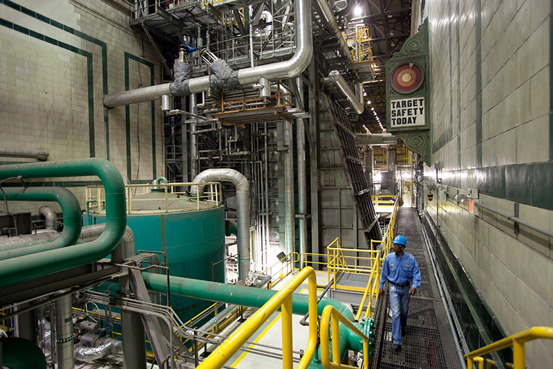 Inside Con Edison steam plant