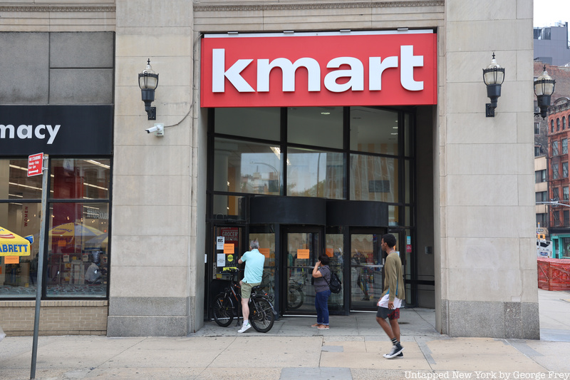 Shoppers looking into Kmart