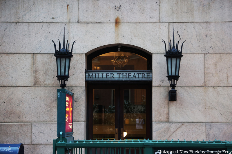 Allen Ginsberg, a member of the beat generation, hosted a poetry reading at Miller Theater. 