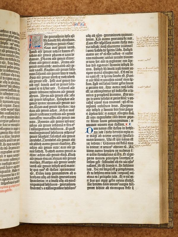 Gutenberg Bible in the Polonsky Exhibition