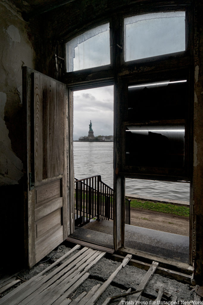 Ellis Island view of Statue of LIberty