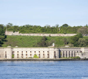 Fort Wadsworth from New York harbor