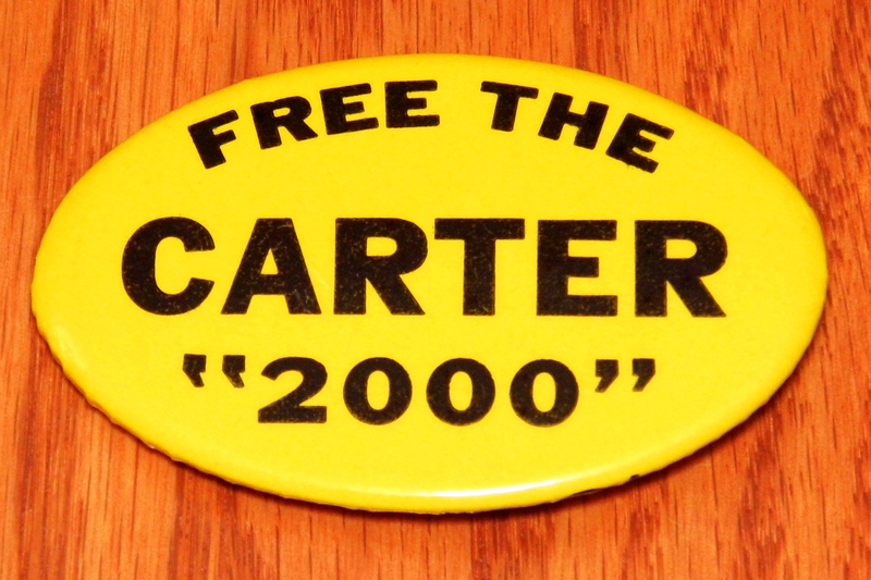 Button used by the Kennedy campaign to try and gain votes at the Democratic National Convention from the 2,000 delegates who had already committed to Jimmy Carter during the primaries. Courtesy of Wikimedia Commons (Flickr).
