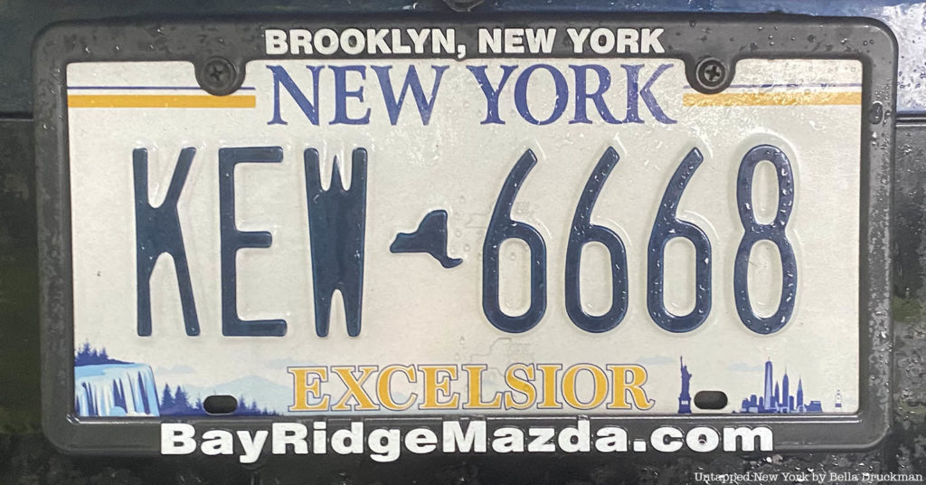 Newest New York license plate.