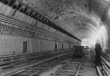 Lincoln Tunnel construction