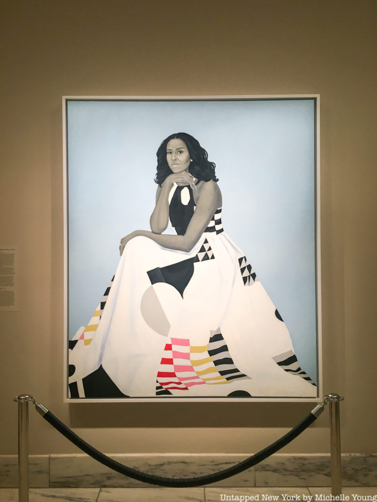 Michelle Obama Kehinde Wiley portrait
