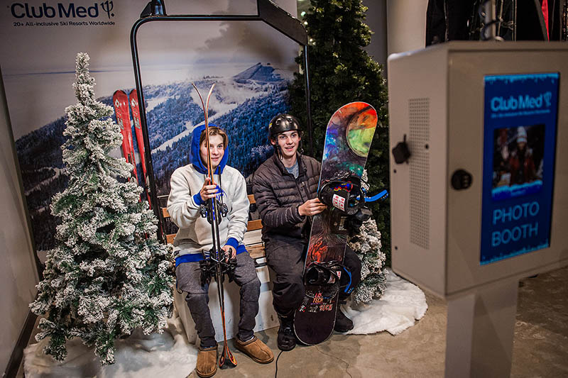 Photo booth at Big Snow American dream 