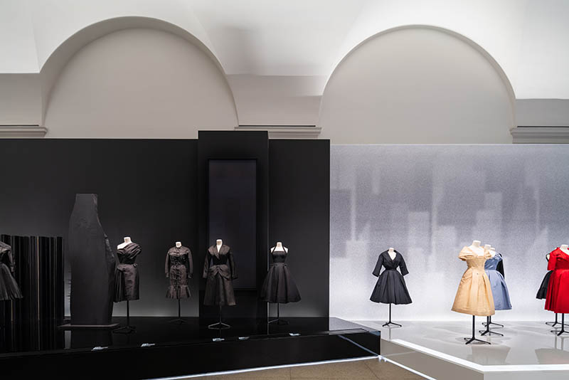 Christian Dior Designer of Dreams exhibition black dresses