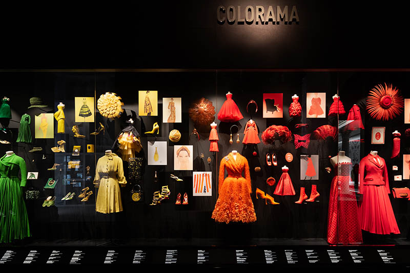 Christian Dior Designer of Dreams exhibition colorama warm colors