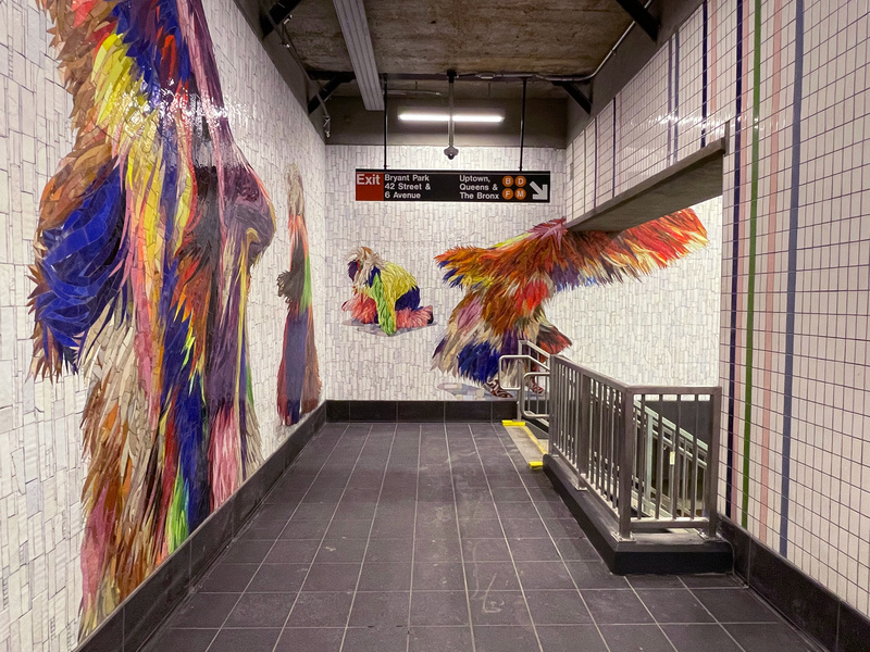 Every One by Nick Cave at Transit Times Sq 42 St Station. Courtesy of MTA Arts & Design.
