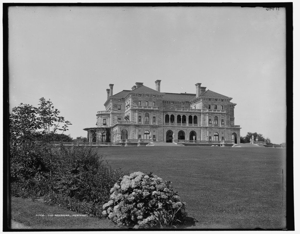 Exterior of the New York Society family, the Vanderbilts' Newport cottage - the Breakers 