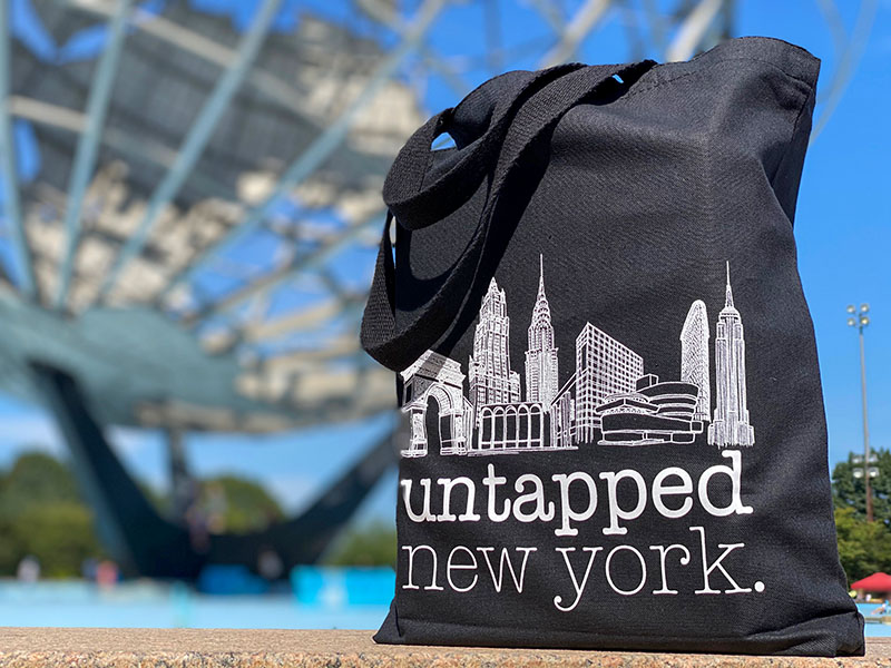 Untapped New York tote bag illustrated by Bernadette Moke