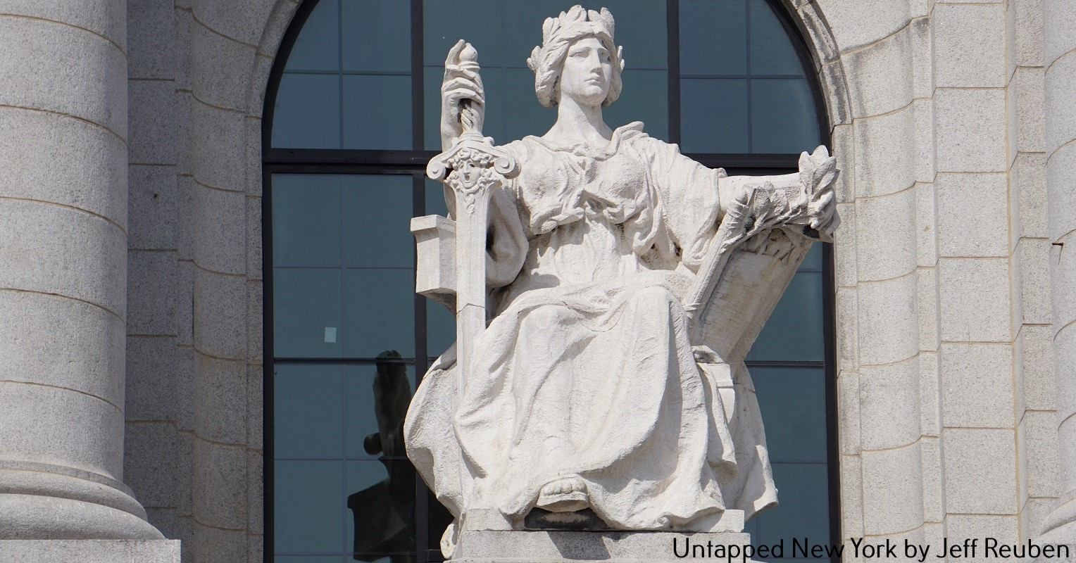 Lady Justice at the Bronx Borough Courthouse