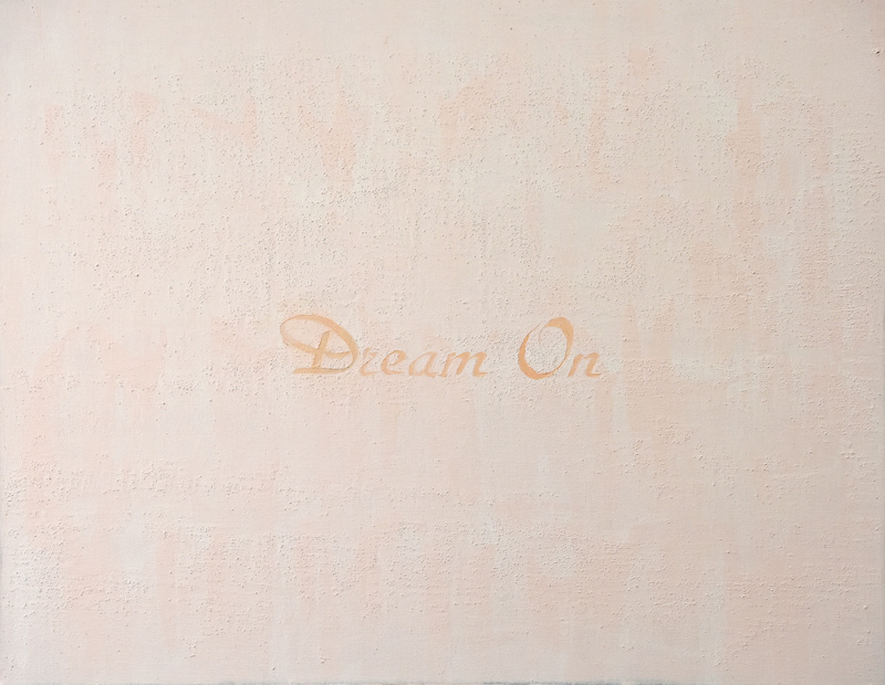 Dream On, one of seven paintings by Joanne Handler at the Kaufman Arcade building. Courtesy of The Garment District Alliance.