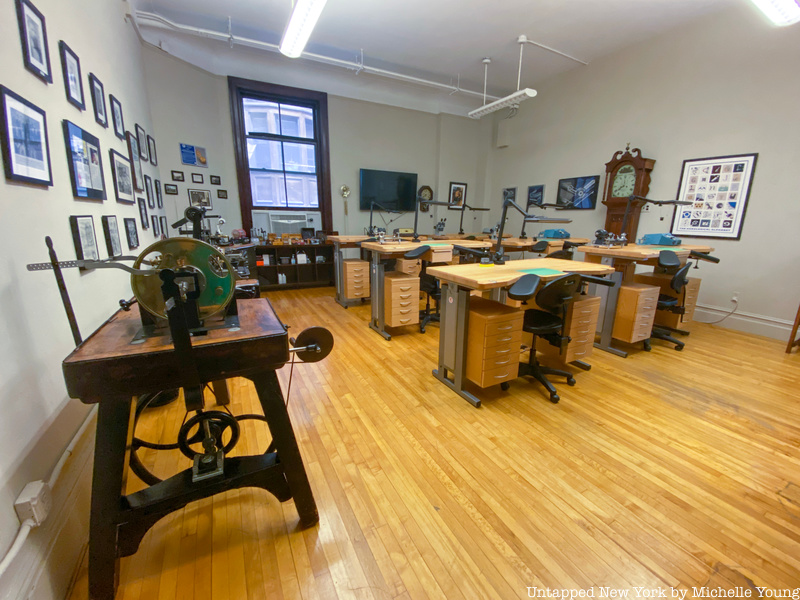 Inside the Horological Society classroom