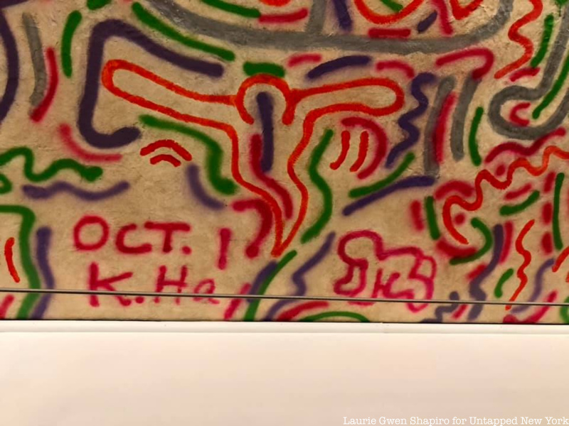 Signature on Keith Haring mural at City Center