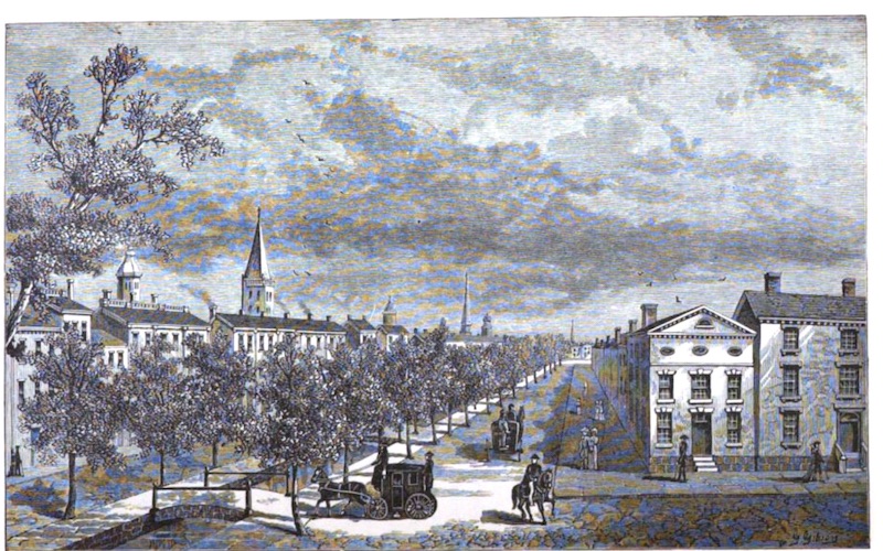 18th century print showing Canal Street