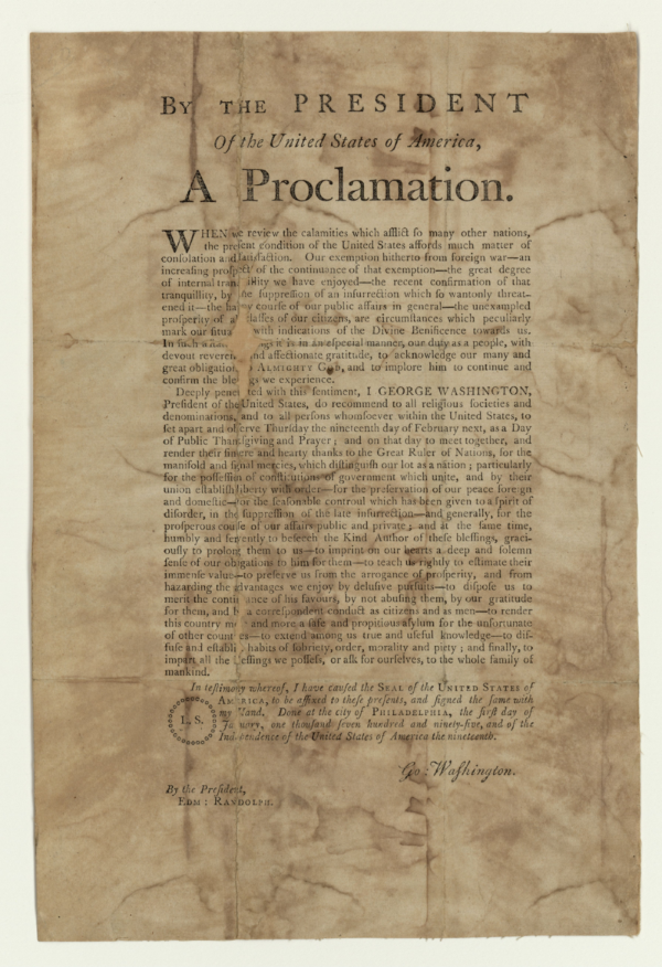 Proclamation by the president of the United States of America