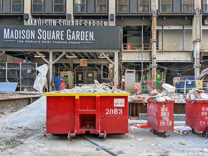 dumpsters near Madison Square Garden