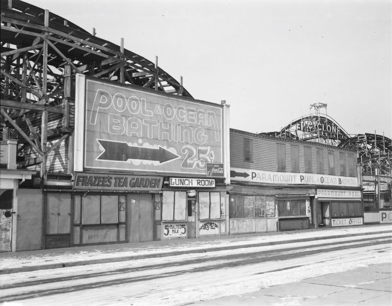 closed businesses in Coney Island in 1940