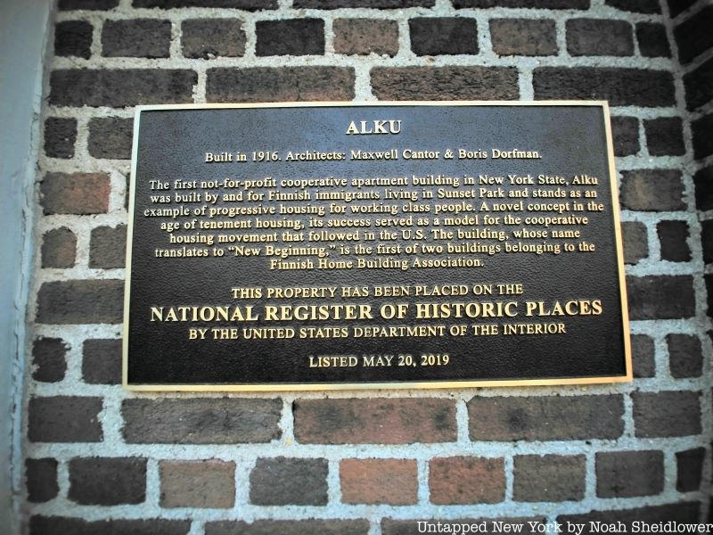 a plaque for Alku