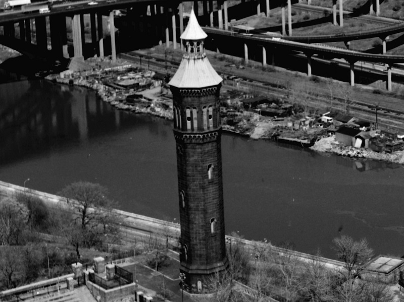 1978 photo of the Highbridge Water Tower