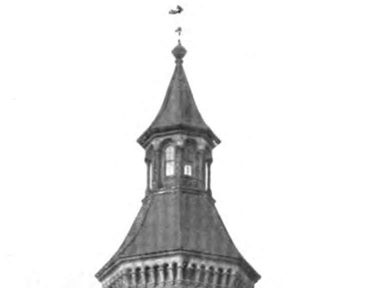 1896 drawing of the cupola of the Highbridge Water Tower