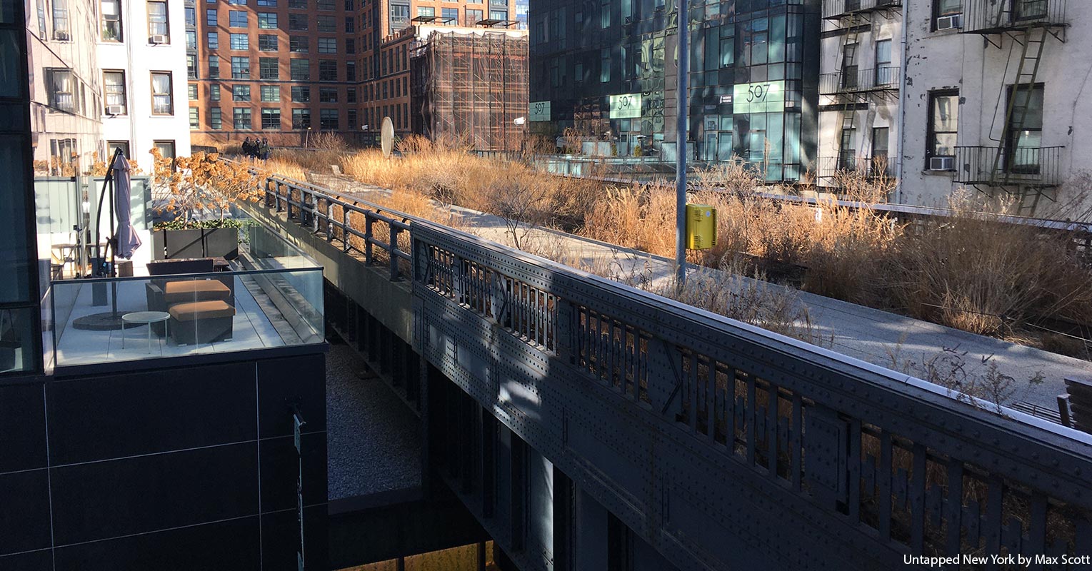 The High Line in the mid 20s in Chelsea Manhattan NYC